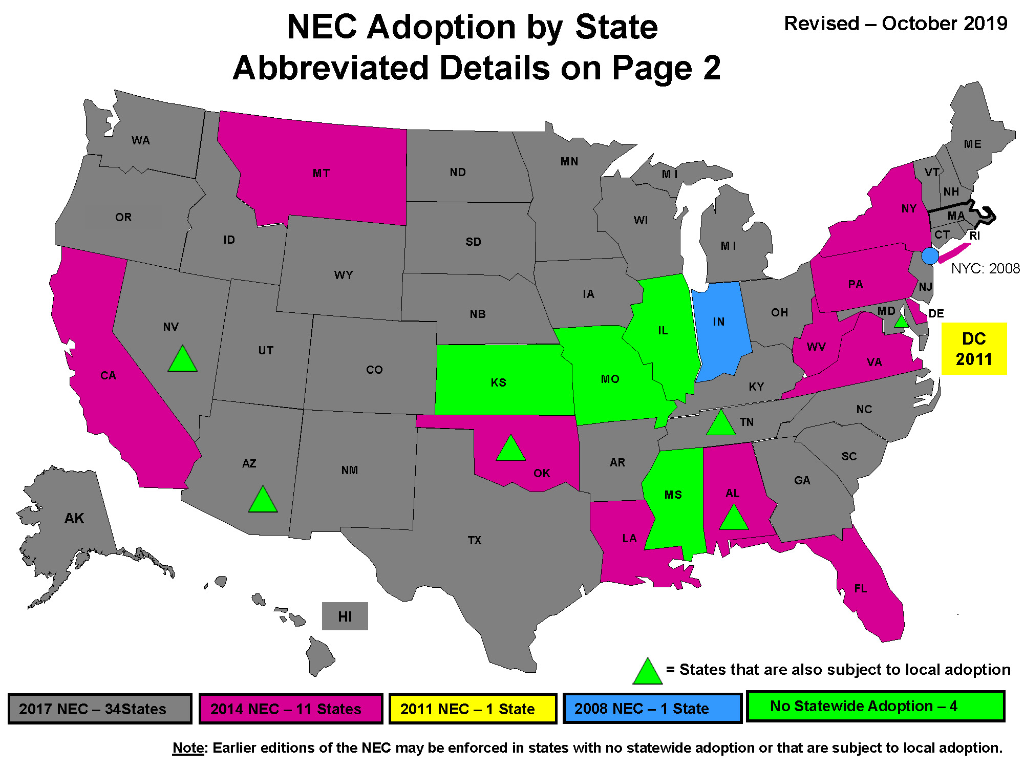 Nec Code Adoption By State 2024 - Norri Latrena